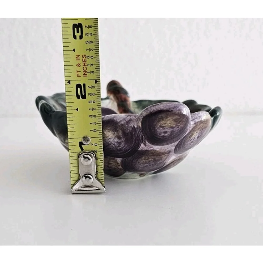 Vintage Corsica Home Ceramic Grape Pattern Bowl - Made in China